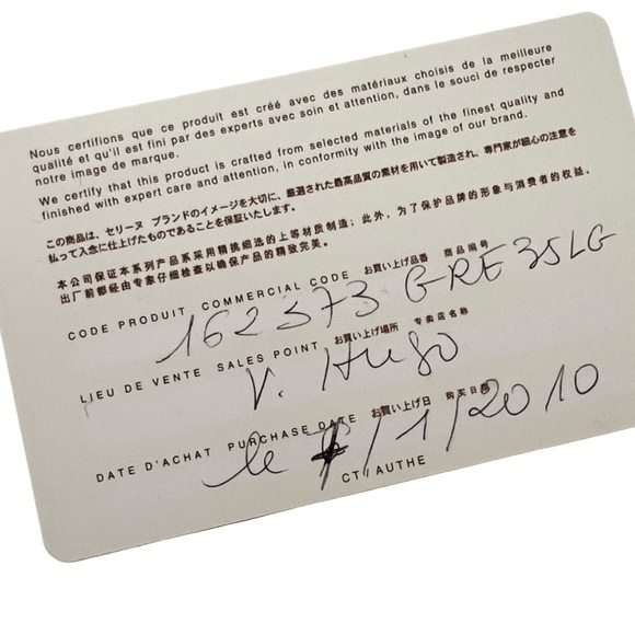 Authenticated Celine Elegant Gold Large Leather Women's Tote Bag with Duster COA - Picture 6 of 16